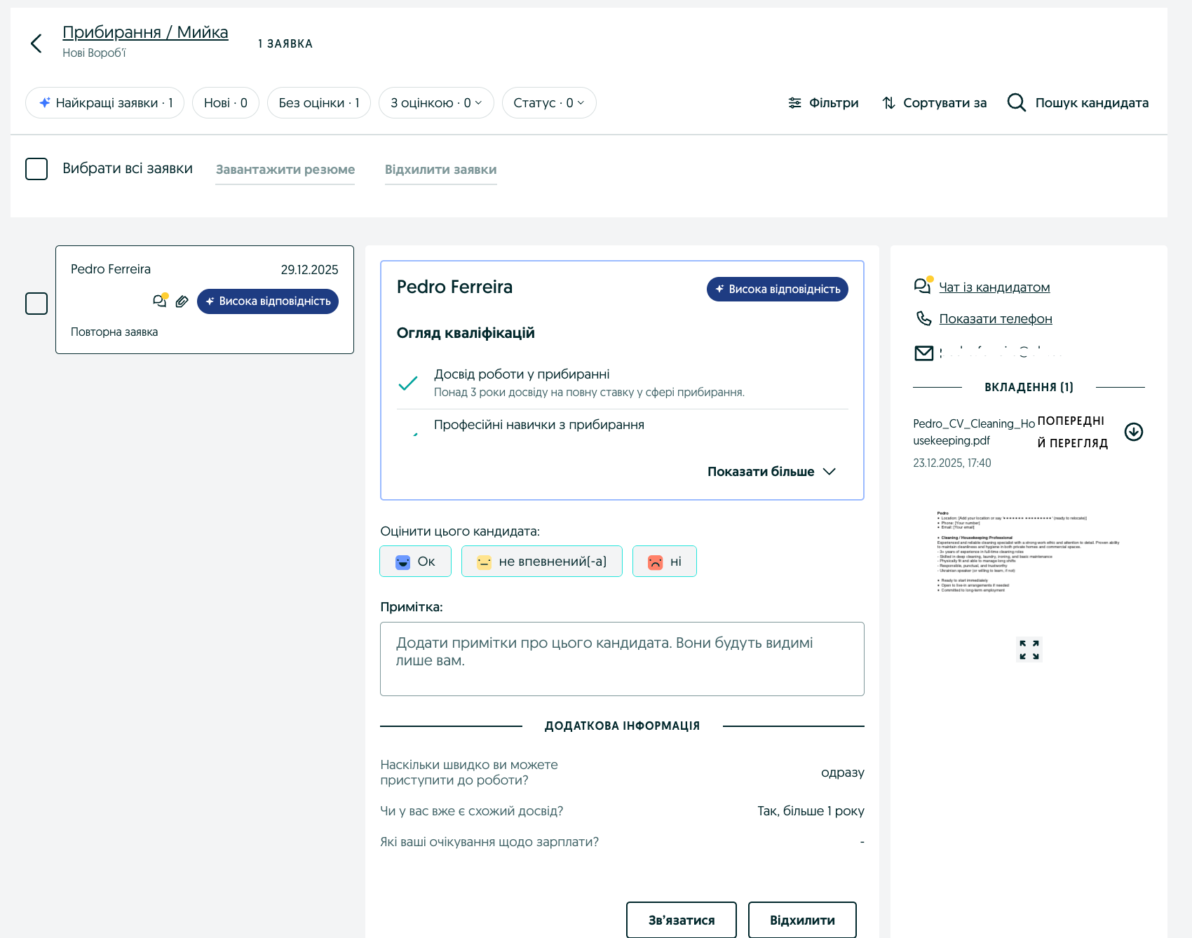 Стаття: Панель роботодавця на OLX